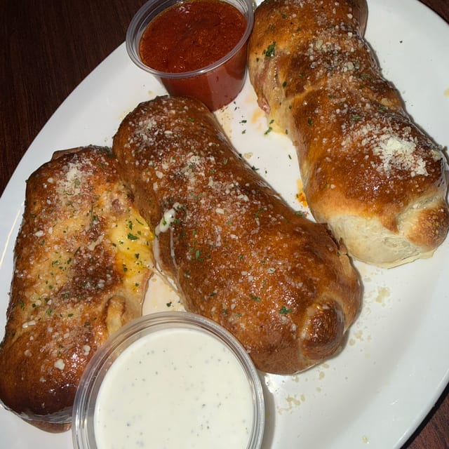 Stuffed Pepperoni Breadsticks.