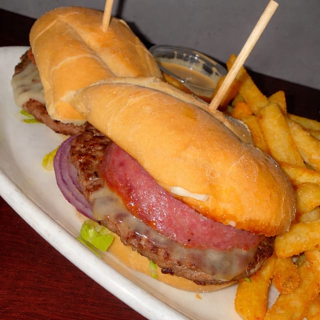 Red Roman Burger.