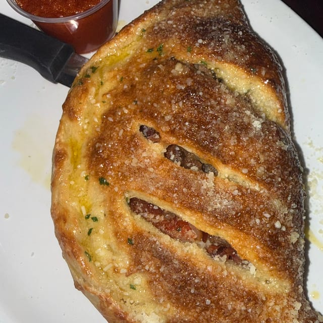 Hot Honey Pepperoni Calzone.