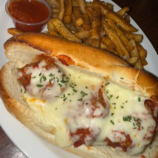 Meatball Submarine Sandwich