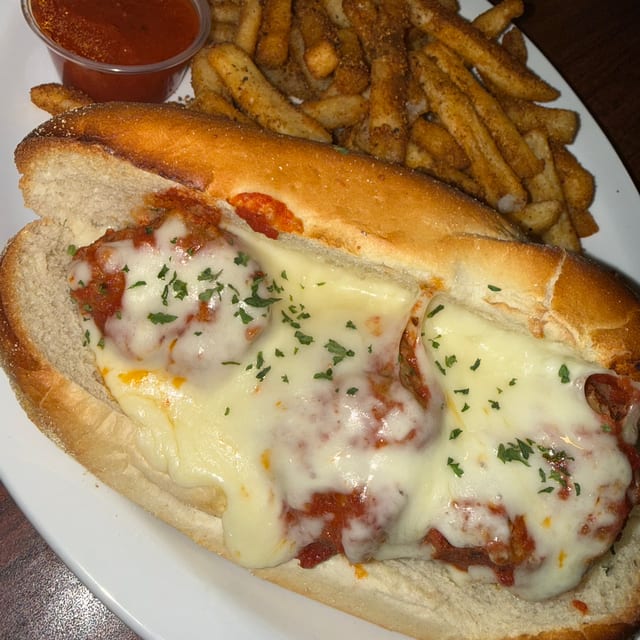 Meatball Submarine Sandwich.